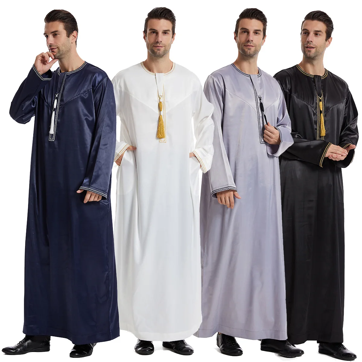 Men Formal Wear Dubai - ชุดอีดสำหรับผู้ชายมุสลิม จุบบะ โธบ อาบายะ อิสลาม อีด