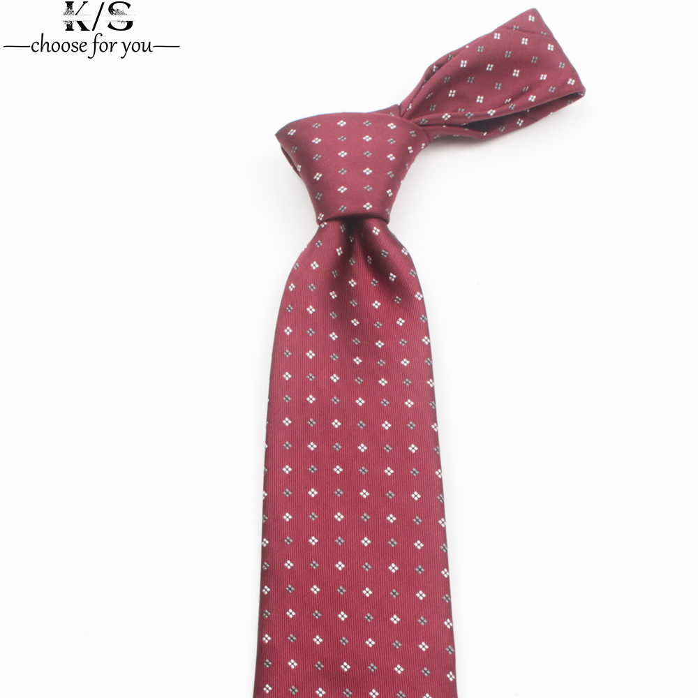 ชาย8Cm ลาย Dot เนคไทคลาสสิกสวม - Men Formal Wear Red บทวิจารณ์และราคา