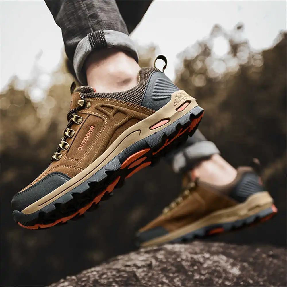 Non-SLIP Lace Up เดินป่าเทนนิส - Formal Wear For Men Yellow บทวิจารณ์และราคา