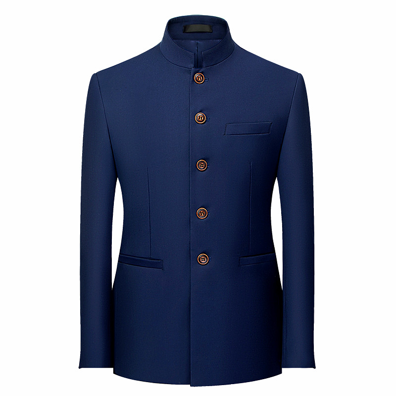 เสื้อสูทผู้ชายสไตล์จีน แขนยาว  - Formal Wear For Men Yellow บทวิจารณ์และราคา
