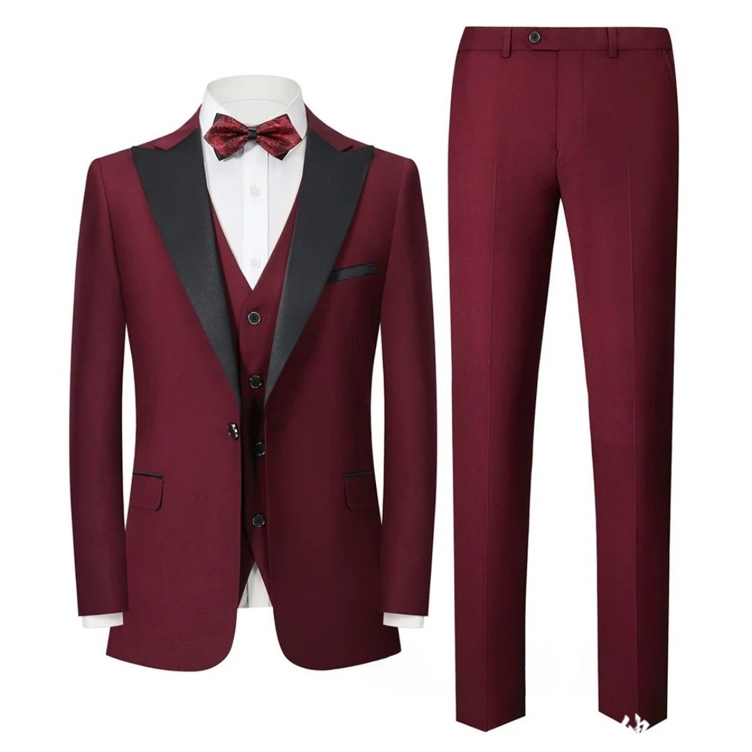ชุดทักซิโด้ผู้ชาย 3 ชิ้น สีพื้ - Men'S Formal Wear Not Suit บทวิจารณ์และราคา