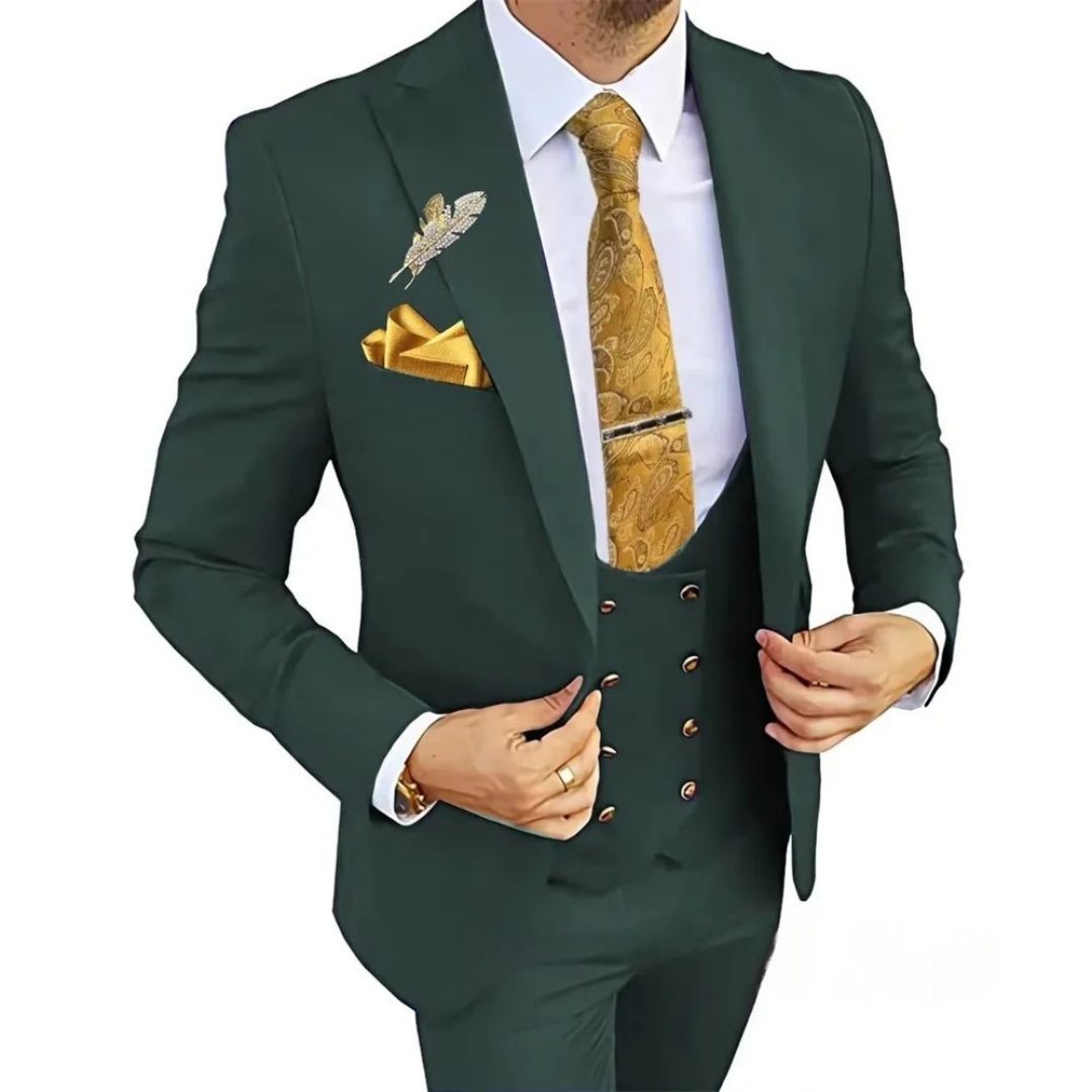 ชุดสูทผู้ชายทรงสลิมฟิต 3 ชิ้น  - Men'S Formal Wear Not Suit บทวิจารณ์และราคา