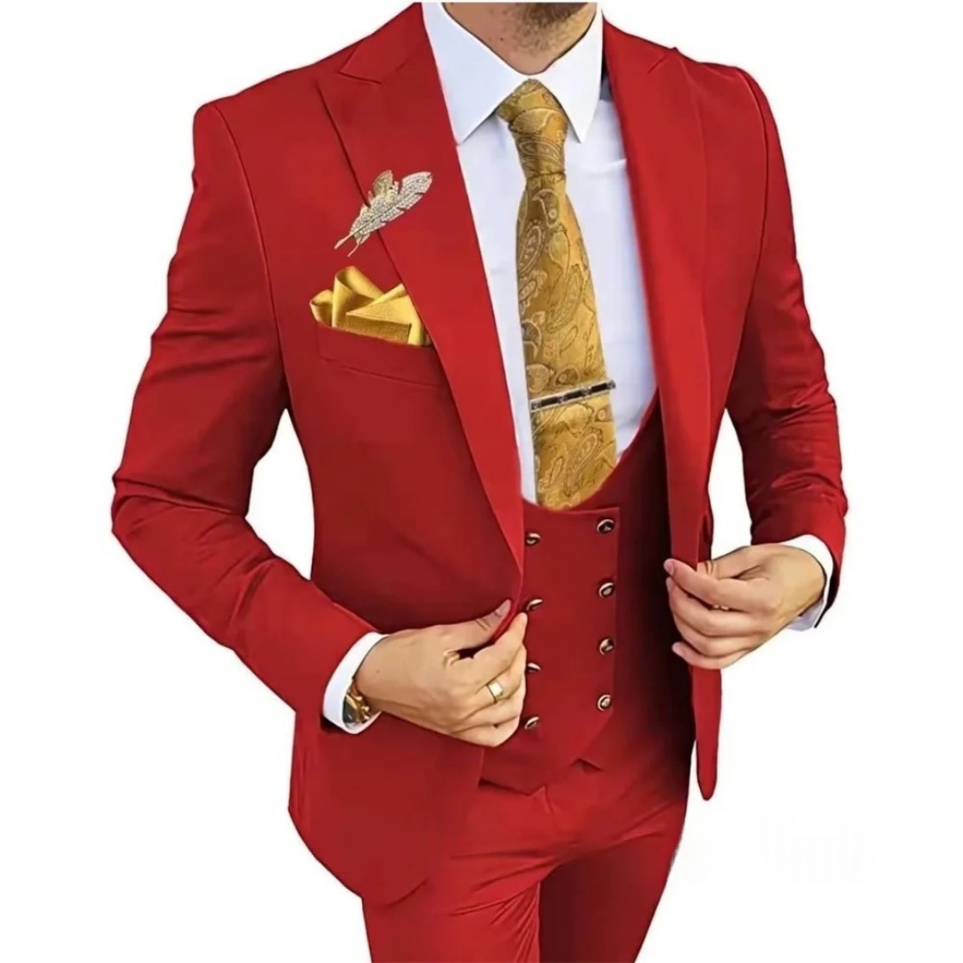 ชุดสูทผู้ชายทรงสลิมฟิต 3 ชิ้น  - Men'S Formal Wear Not Suit บทวิจารณ์และราคา