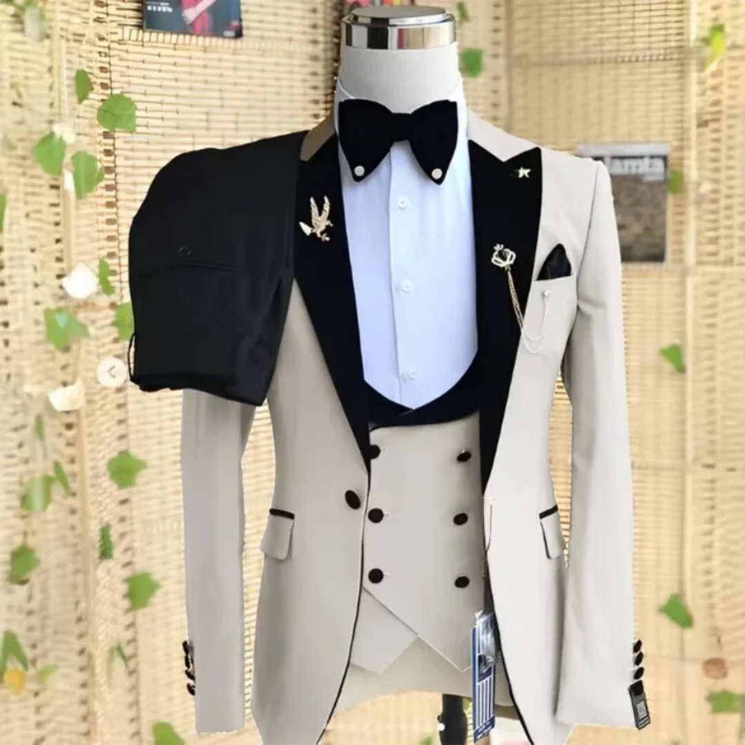 ชุดทักซิโด้ผู้ชายทรงสลิมฟิต 3  - Men'S Formal Wear Not Suit บทวิจารณ์และราคา
