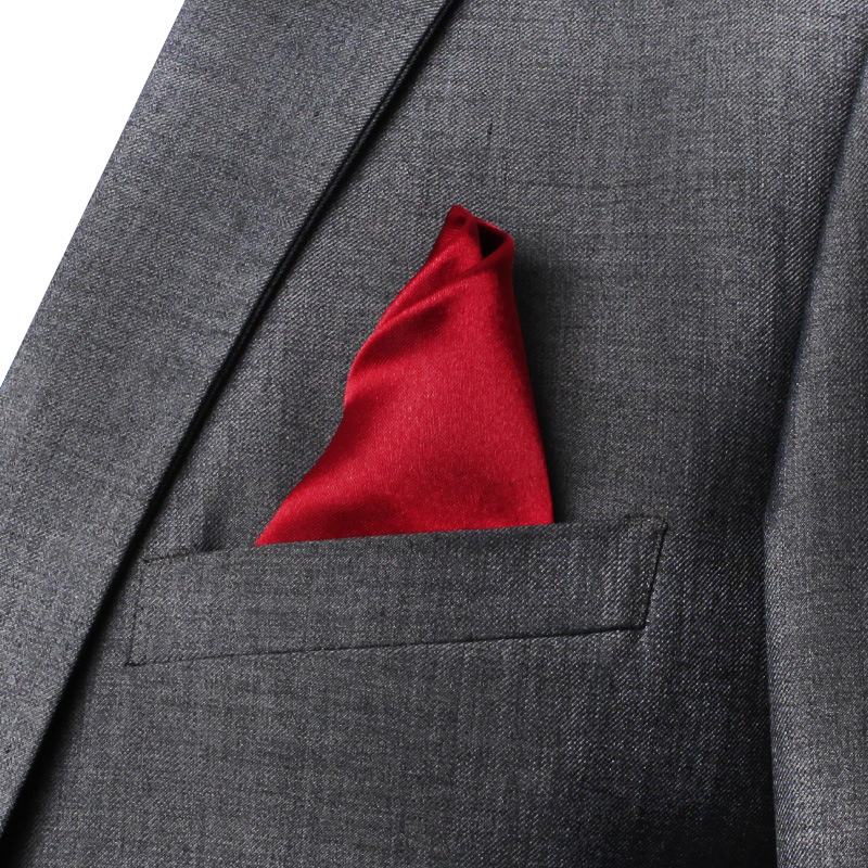 ผ้าเช็ดหน้าขนาด22ซม. สีทึบกระเ - Young Men Formal Wear บทวิจารณ์และราคา